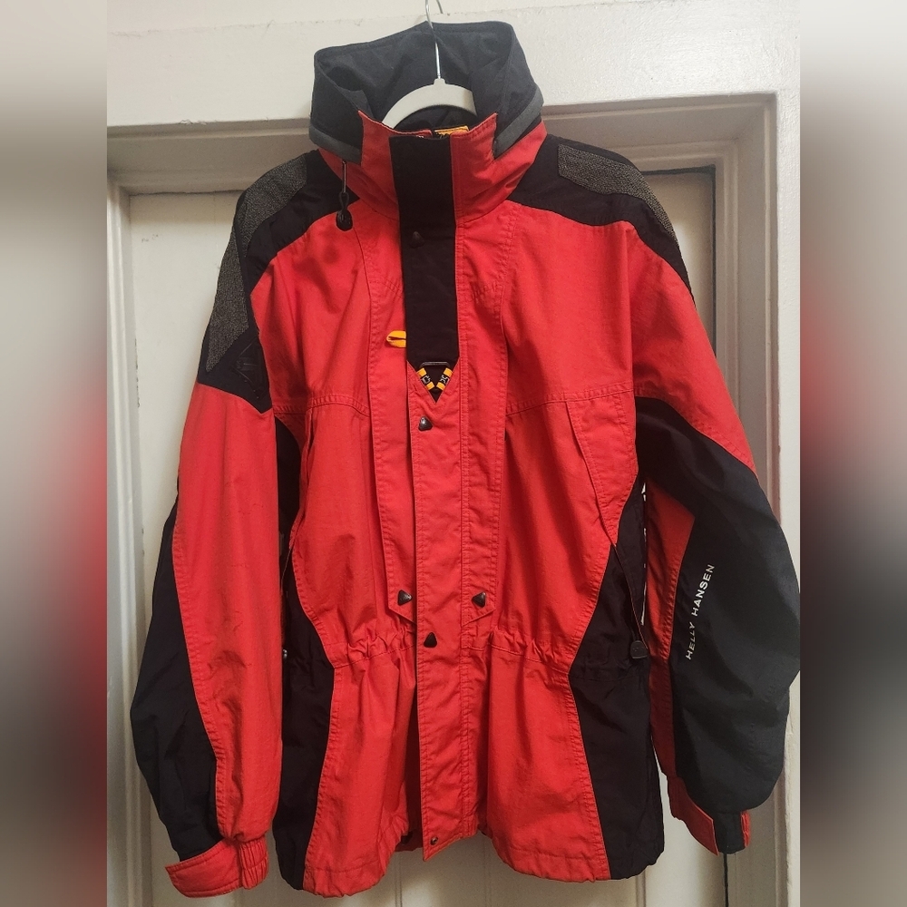 Helly Hansen Red Ski Snow Coat Schoeller Equipe Jacket Sz Large Women's